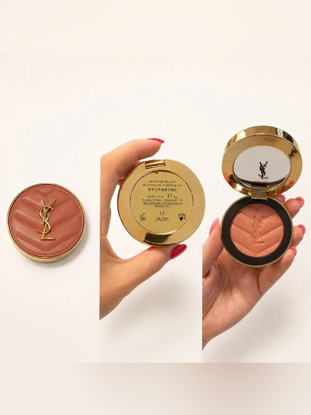 Yves Saint Laurent Make Me Blush Powder Blush — Warm Coral-Peach